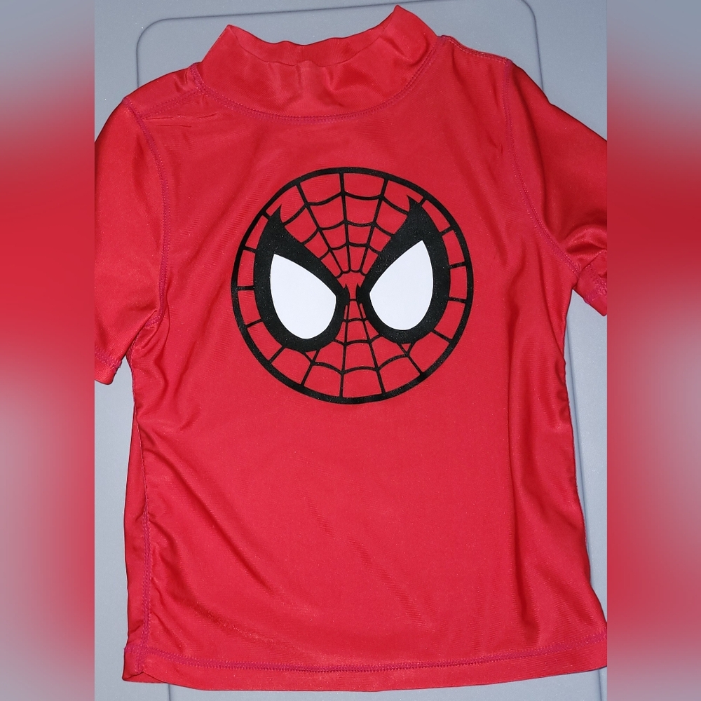 3T Spiderman Swim Shirt Rashguard